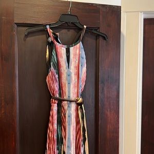 INC multicolor midi dress